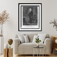 Historic Framed Print, James Buchanan.engraved by permission, from the original in the possession of J.C. Buttre.,  17-7/8" x 21-7/8"