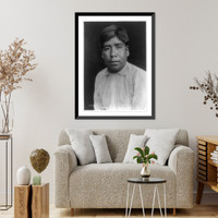 Historic Framed Print, A man of Palm Springs. Cahuilla,  17-7/8" x 21-7/8"