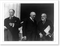 William Howard Taft, Warren G. Harding, and Robert Todd Lincoln, standing, left to right Classic, Antique Print