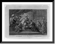 Historic Framed Print, Columbus reception by the King Ferdinand and Queen Isabella of Spain after his first return from America = Columbus empfang von ...,  17-7/8" x 21-7/8"