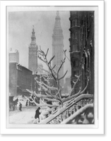 Two towers. New York.Alfred Stieglitz, Vintage Wall Art