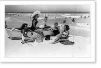 Scene in Varadero beach, Varadero, Cuba Classic, Antique Poster