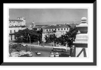 Historic Framed Print, General view of Fuerza Castle, Havana, Cuba,  17-7/8" x 21-7/8"