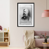 John James Stevenson, geologist from New York University, head-and-shoulders portrait, facing left, taken at I.G.C..Charles Parker, photographer, Washington, D.C, Antique Wall Art