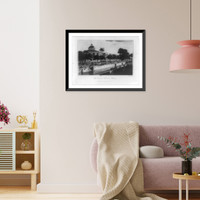 Historic Framed Print, The Calvinistic Church in Batavia.drawn by W. Alexander ; engraved by T. Medland.,  17-7/8" x 21-7/8"