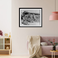 Historic Framed Print, [Natives sleeping in the street, Moscow, Russia].Niblo Photo.,  17-7/8" x 21-7/8"