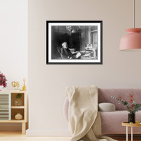 Benjamin Franklin Tracy, Secretary of the Navy, half-length portrait, seated at desk, facing left, looking at paper.Miss Johnston, no. 1332 V Street, Vintage Wall Art