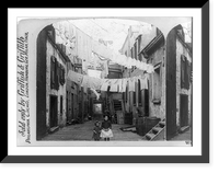 Historic Framed Print, Wash day, Sous la [sic] Cap St., Qu&eacute;bec,  17-7/8" x 21-7/8"