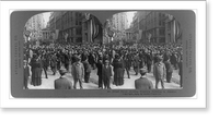 Broad Street showing Treasury Building in distance, Vintage Poster