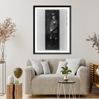 Robert Stephenson Smyth Baden-Powell, full-length portrait, standing, facing left, in military uniform Classic, Vintage Poster
