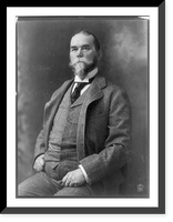 Historic Framed Print, [John Hay, three-quarter length portrait, seated, facing left],  17-7/8" x 21-7/8"