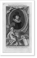 Francis Bacon, viscount St. Albans, head-and-shoulders portrait, facing right, in oval.Engraved for the Universal Magazine, Vintage Poster