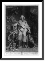 Historic Framed Print, Jacobus Benignus Bossuet, Episcopus.Hyacinthus Rigaud pinxt. ; Petrus Drevet sculpsit.,  17-7/8" x 21-7/8"