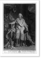 Historic Framed Print, Jacobus Benignus Bossuet, Episcopus.Hyacinthus Rigaud pinxt. ; Petrus Drevet sculpsit.,  17-7/8" x 21-7/8"