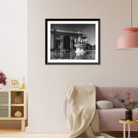 Historic Framed Print, [Fountain in front of the National Casino at Marianao, Cuba],  17-7/8" x 21-7/8"