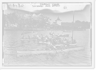 Historic Framed Print, Travers Isl. - watching high diving,  17-7/8" x 21-7/8"