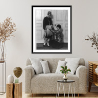 Historic Framed Print, Debs prepare for Bal Boheme,  17-7/8" x 21-7/8"