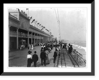 Historic Framed Print, The New board walk, Rockaway, L.I.,  17-7/8" x 21-7/8"