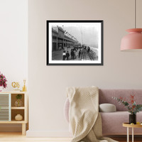 Historic Framed Print, The New board walk, Rockaway, L.I.,  17-7/8" x 21-7/8"