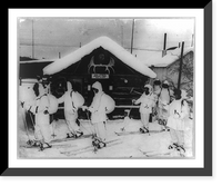 Ski troops in Exercise Sweetbriar"", Vintage Print