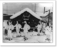 Ski troops in Exercise Sweetbriar"", Vintage Print
