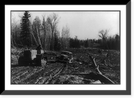 Little Fork (vicinity), Minn., Farm Security Administration photographer being pulled out of the mud by a tractor, Vintage Poster