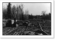 Little Fork (vicinity), Minn., Farm Security Administration photographer being pulled out of the mud by a tractor, Vintage Poster
