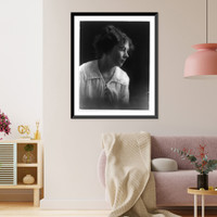 Historic Framed Print, Miss Christabel Pankhurst warns that end of world is near,  17-7/8" x 21-7/8"