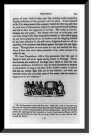 Illustration showing men pulling cart with barrel, with surrounding text Classic, Historic Reproduction