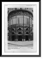 Historic Framed Print, Detail of cast-iron corner entrance, store of Carson Pirie Scott & Co., Chicago,  17-7/8" x 21-7/8"