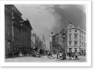 Mansion House, Cheapside &c..T. Shotter Boys, del. et lith, Vintage Poster