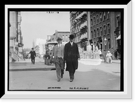 Historic Framed Print, Detective McKenna and Dr. E.A. Muret,  17-7/8" x 21-7/8"
