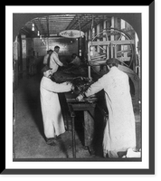 Historic Framed Print, [Beef cutting machine, Armour's, Union Stock Yards, Chicago, U.S.A.],  17-7/8" x 21-7/8"