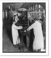 Historic Framed Print, [Beef cutting machine, Armour's, Union Stock Yards, Chicago, U.S.A.],  17-7/8" x 21-7/8"