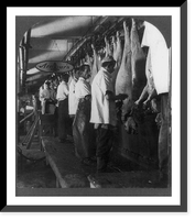 Hog scraping rail, Armour's Packing Plant, Chicago, U.S.A, Historic Reproduction