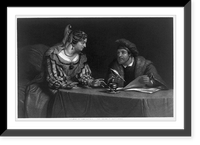 The Empress Maria Theresa and her Minister of State Kaunitz.engraved by John Sartain ; the original by Hanfstaengl, Historic Reproduction