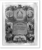 Independent Order of B'nai B'rith, this is to certify,..L. Kurz, Vintage Print