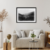 Pennsylvania Railroad. Horse shoe curve, Allegheny Mountains, Historic Print