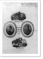 Portraits of Hannibal and Cyprian, with vignettes illustrating African character and wrongs, Vintage Wall Art