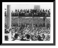 Crowds assembled at the Washington Monument grounds to welcome Col. Charles Lindbergh, Washington, D.C, Antique Poster