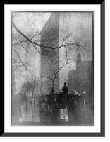 Historic Framed Print, [The Flatiron. Evening],  17-7/8" x 21-7/8"