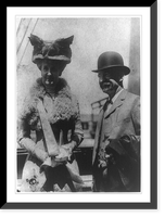 Edward Henry Harriman, railroad magnate, and wife, three-quarter-length portrait taken outdoors, Historic Reproduction