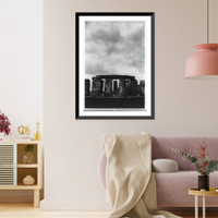 Historic Framed Print, Stonehenge.Paul Caponigro.,  17-7/8" x 21-7/8"