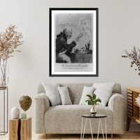 Historic Framed Print, An Experiment with a burning glass,  17-7/8" x 21-7/8"