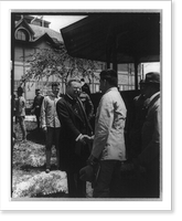 Pres. Roosevelt greeting the boys" who fought in Cuba. "Rough Rider" reunion at San Antonio, Texas", Vintage Print