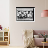 Historic Framed Print, Gen. Luis Blanco and staff,  17-7/8" x 21-7/8"