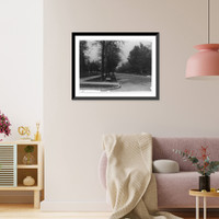 Historic Framed Print, [North Delaware Street, Indianapolis, Ind.],  17-7/8" x 21-7/8"