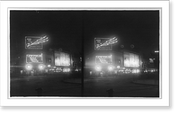 Historic Framed Print, [Broadway and Herald Square Theatre at night, New York City],  17-7/8" x 21-7/8"