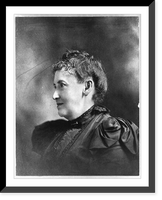 Historic Framed Print, [Caroline Shawk Brooks, head-and-shoulders portrait, facing left],  17-7/8" x 21-7/8"