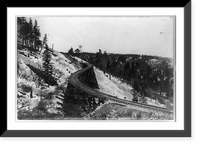 Famous S bridge, Alamogordo to Cloudcroft, New Mexico, Antique Poster